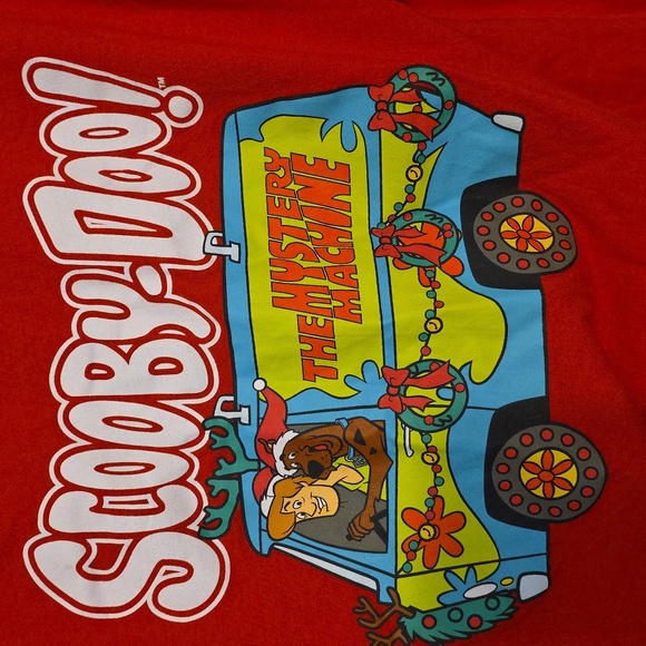 Scooby-Doo Mystery Machine Men's Red  T-Shirt Christmas Sz 2XL EUC - Picture 3 of 7